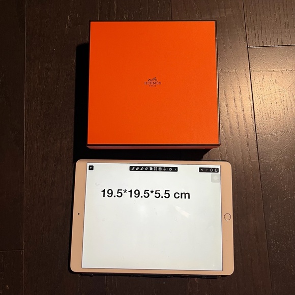 Hermes medium shoe empty box case decoration storage orange - Picture 1 of 9